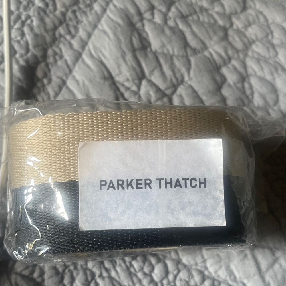 Parker Thatch Black and Tan Women's shoulder strap for handbag